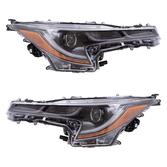 Headlight for 2019-2022 Corolla LED Hybrid/Hatchback SE/XLE/XSE w/o Night Japan 8117012L00 Set