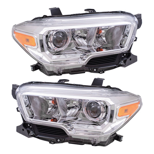 Headlight for 2019-2023 Tacoma w/o Fog Lights w/o LED Daytime Running Light 8115004251 Set