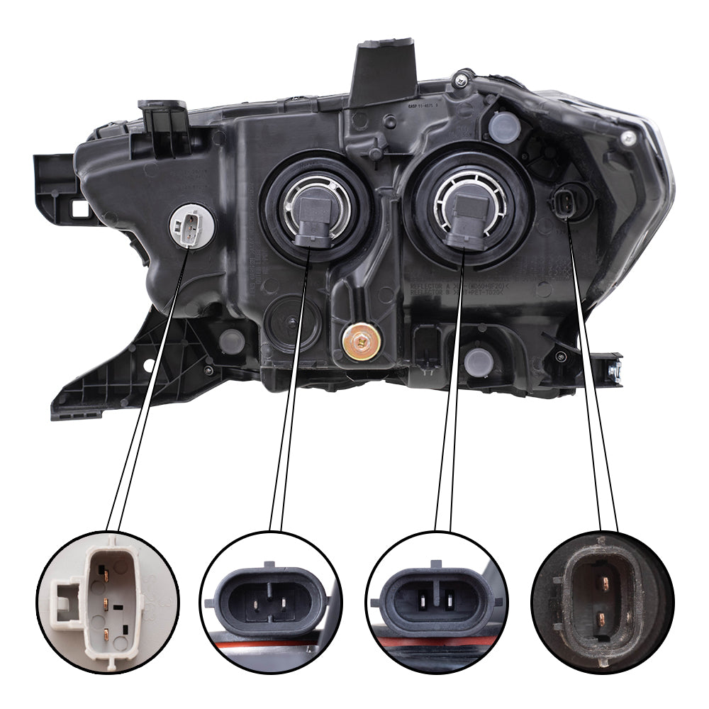 Headlight for 2019-2023 Tacoma w/o Fog Lights w/o LED Daytime Running Light 8115004251 Set