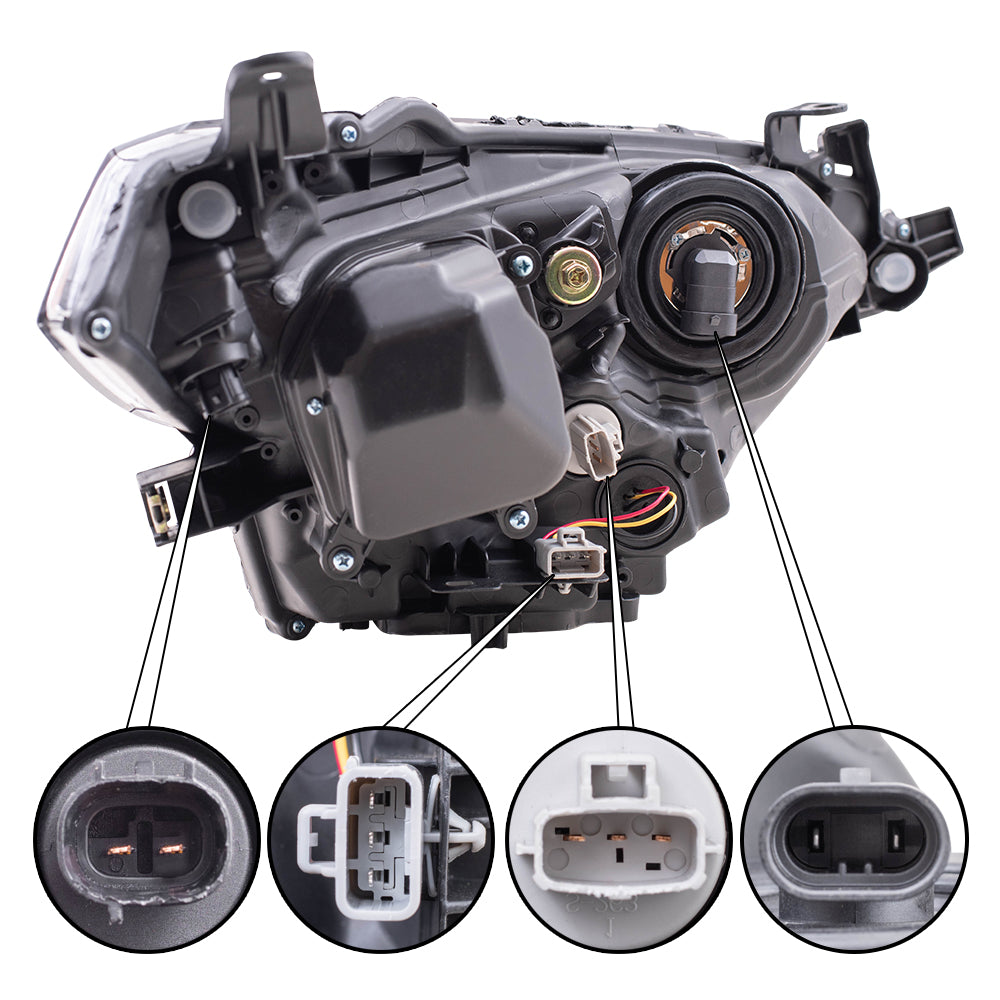 Brock Replacement Drivers Headlight Headlamp Lens Compatible with Corolla 81150-02E60