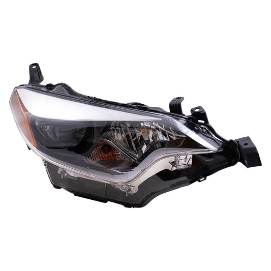 Brock Replacement Passengers Headlight Headlamp Lens Compatible with Corolla 81110-02E60