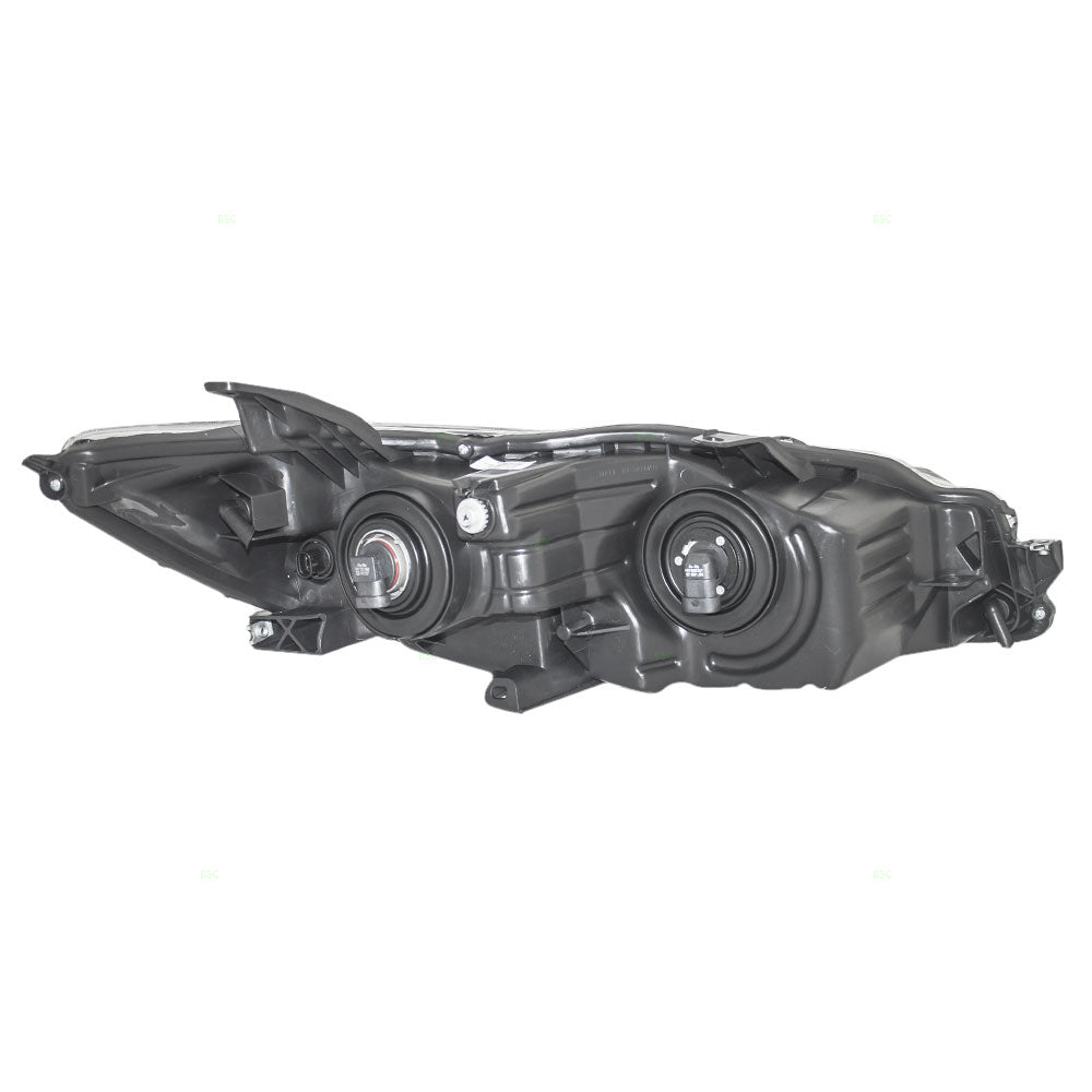 Brock Replacement Drivers Halogen Headlight Headlamp Lens with Chrome Housing Compatible with Camry & Hybrid 81150-06D90