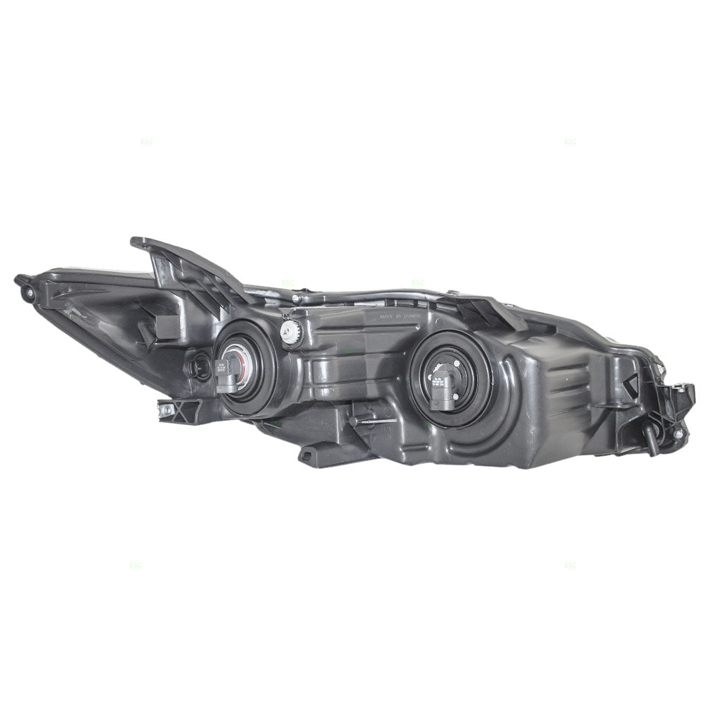 Brock Replacement Drivers Halogen Headlight Headlamp Lens with Black Housing Compatible with Camry & Hybrid 81150-06E10