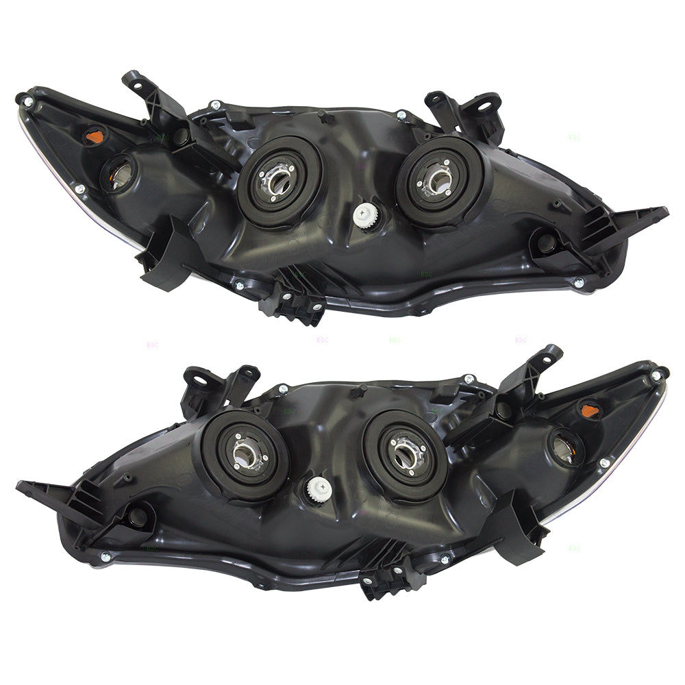 Headlight for 2011-2013 Corolla w/ Chrome Housing 8117012F10 Set