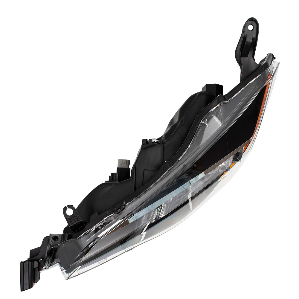 Brock Replacement Drivers Headlight Headlamp w/ Integrated LED Daytime Running Light Compatible with 17-19 Corolla 8115002M70