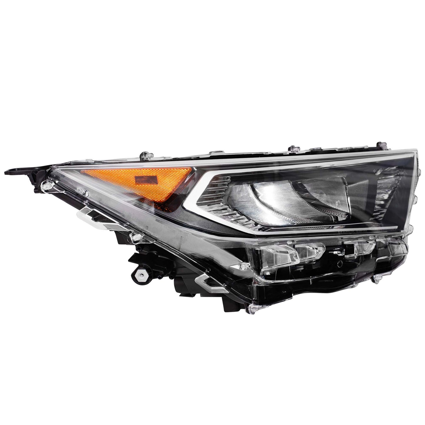 Headlight for 2019-2021 RAV4 LED w/ Chrome Bezel NA Built Except LE 811100R142 Right TO2503275