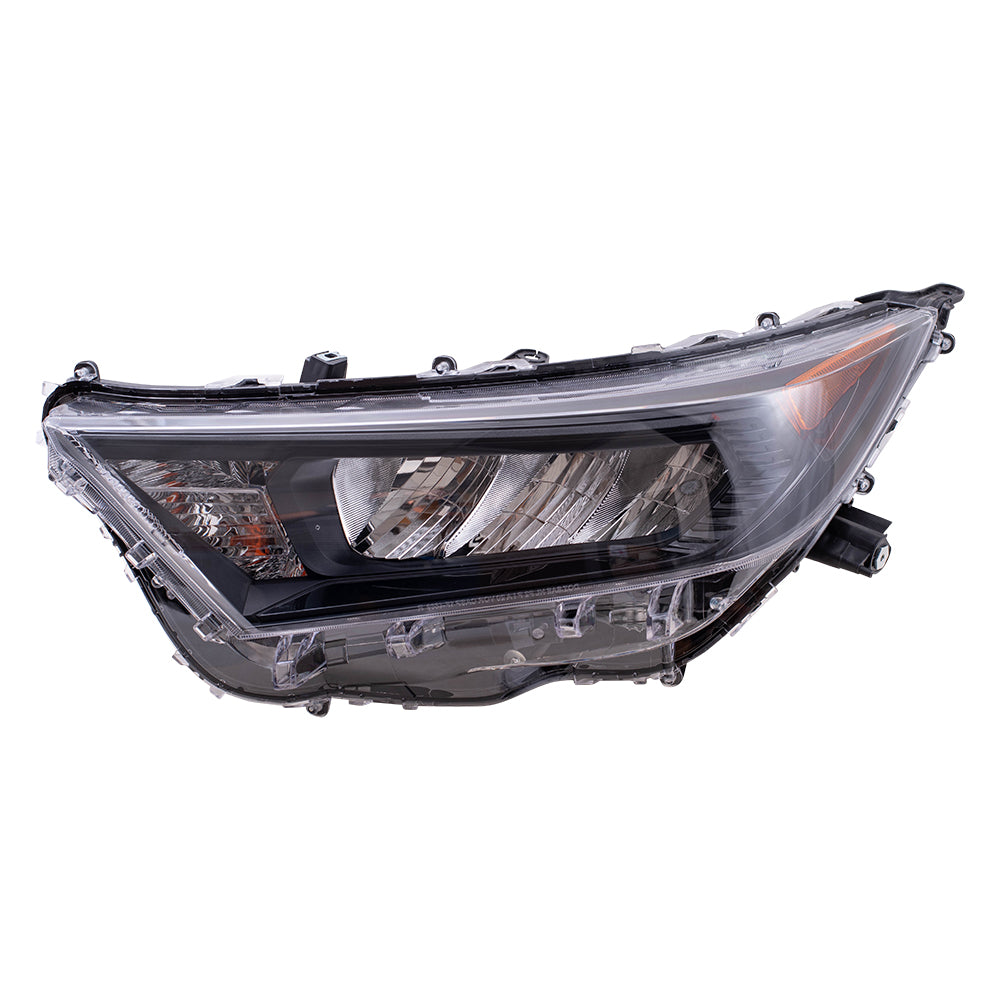 Headlight for 2019-2022 RAV4 LED LE Black NA Built w/o LED Signal w/o Adaptive 811500R152 Left