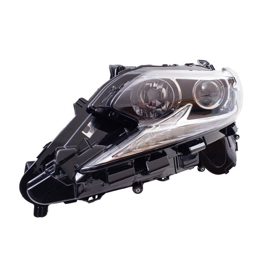 Brock Aftermarket Replacement Driver Left Combination Headlight Assembly with LED Low Beam-Halogen High Beam Compatible with 2016-2018 Lexus ES 3005h