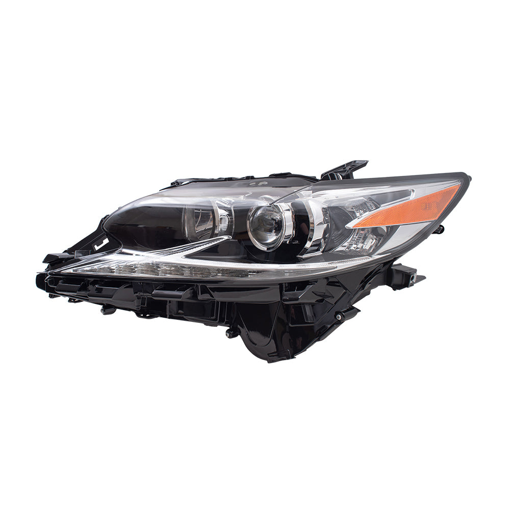 Brock Aftermarket Replacement Driver Left Combination Headlight Assembly with LED Low Beam-Halogen High Beam Compatible with 2016-2018 Lexus ES 3005h