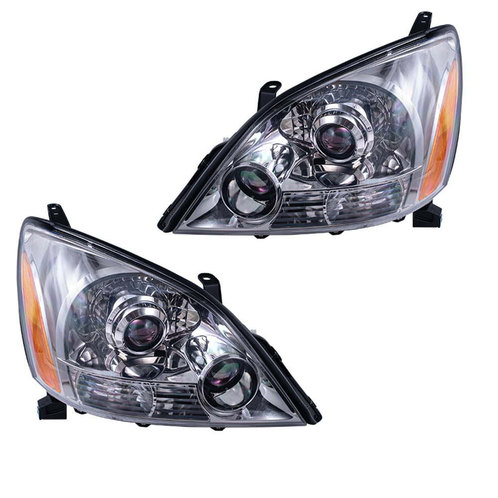 Brock 6221-0193LR Replacement Halogen Headlight Set