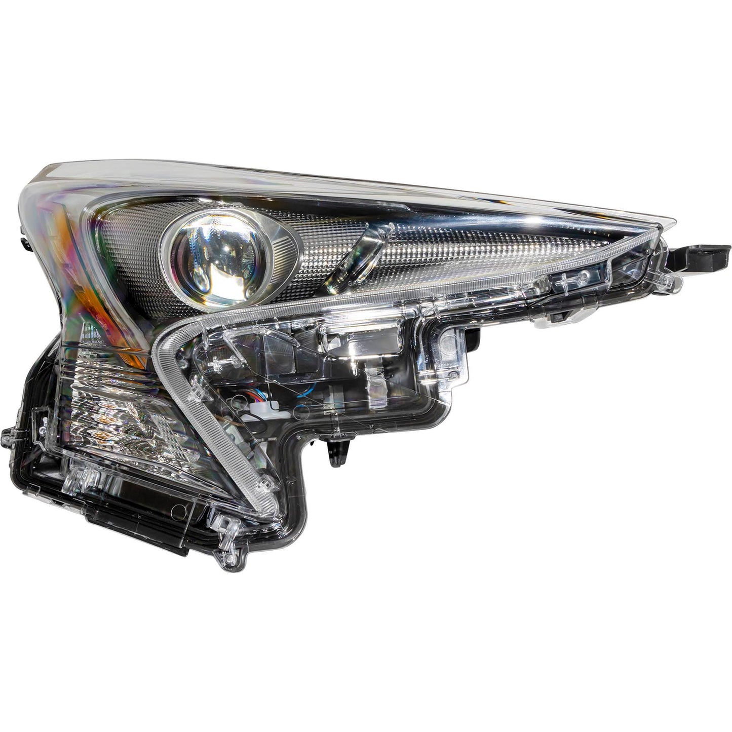 Brock Driver Side Left Passenger Side Right LED Combination Headlight Assembly Set Compatible with 2016-2018 Toyota Prius Without Fog Lights 6221-0200LR