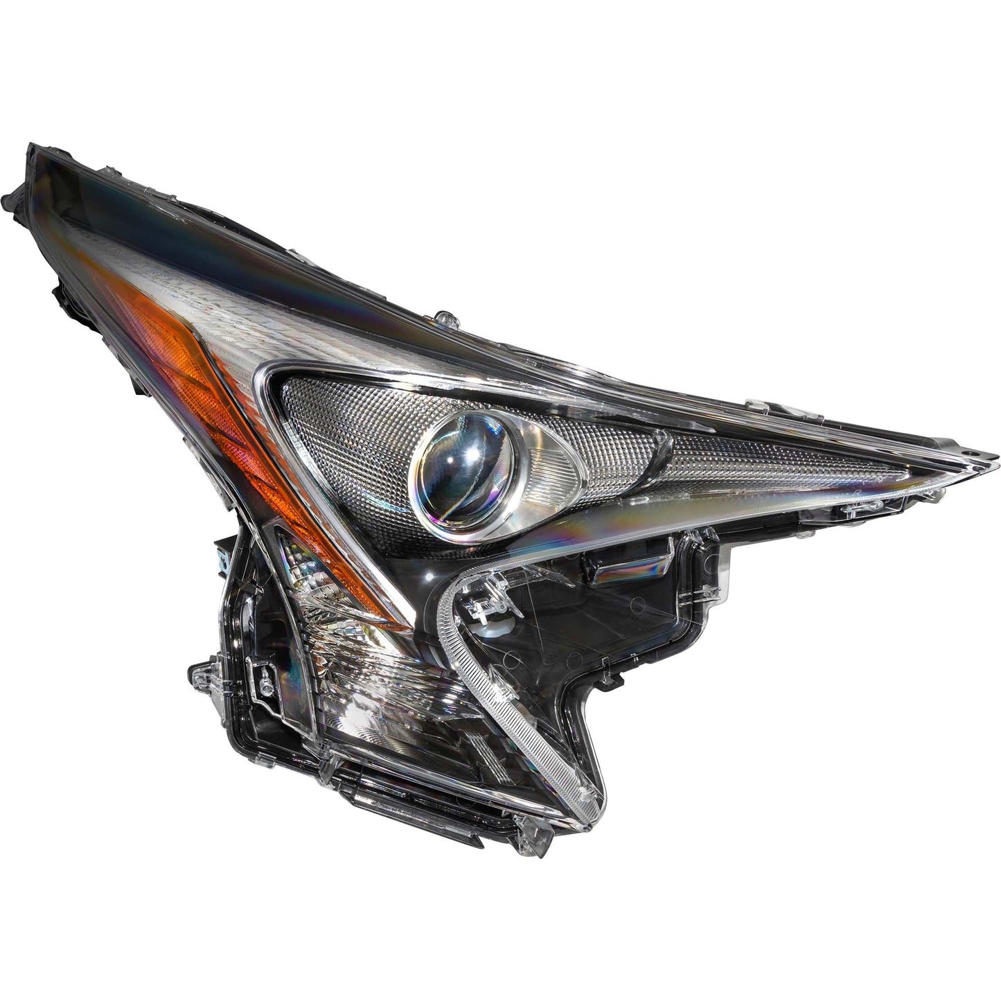 Brock Passenger Side Right LED Combination Headlight Assembly Compatible with 2016-2018 Toyota Prius Without Fog Lights 6221-0200R