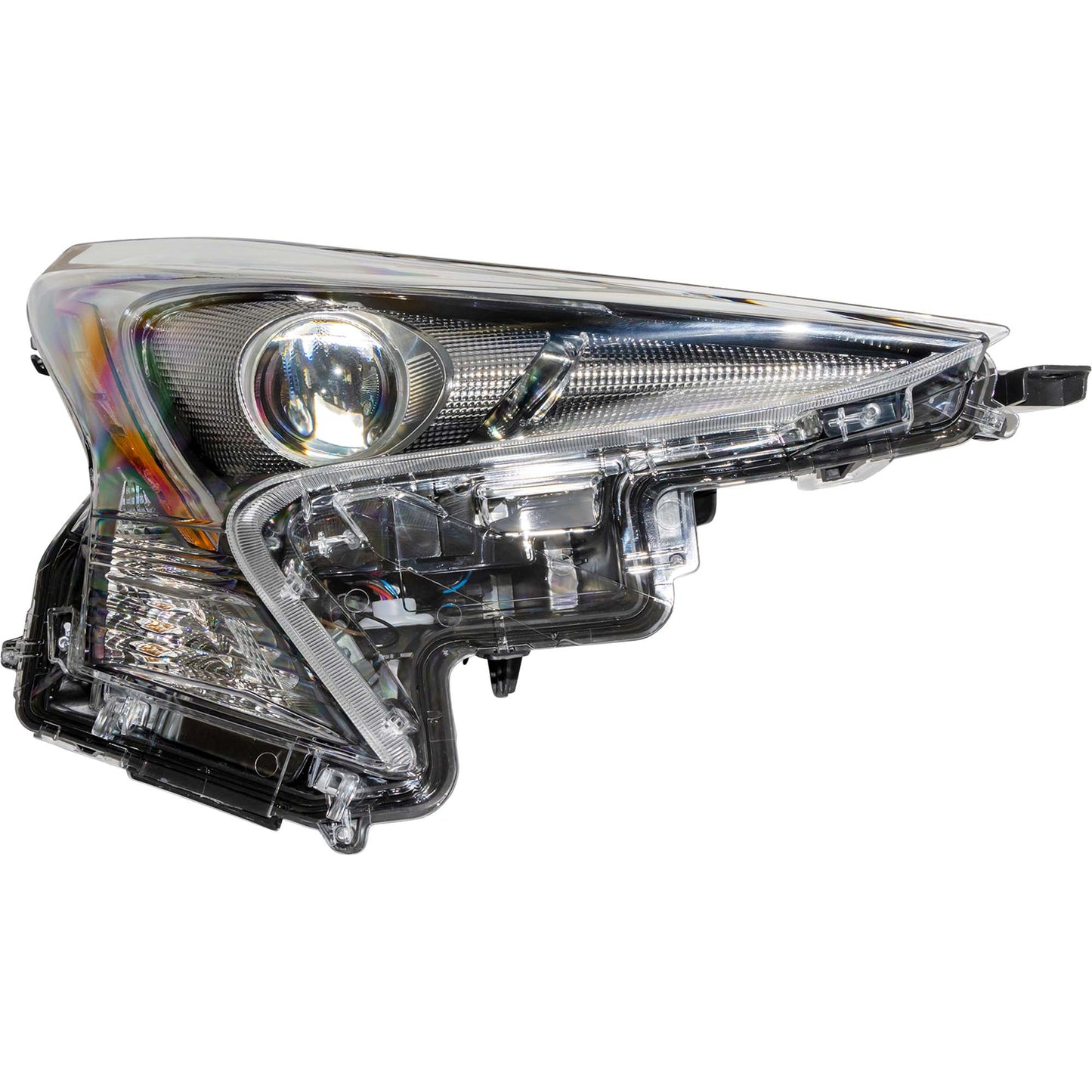 Brock Passenger Side Right LED Combination Headlight Assembly Compatible with 2016-2018 Toyota Prius Without Fog Lights 6221-0200R