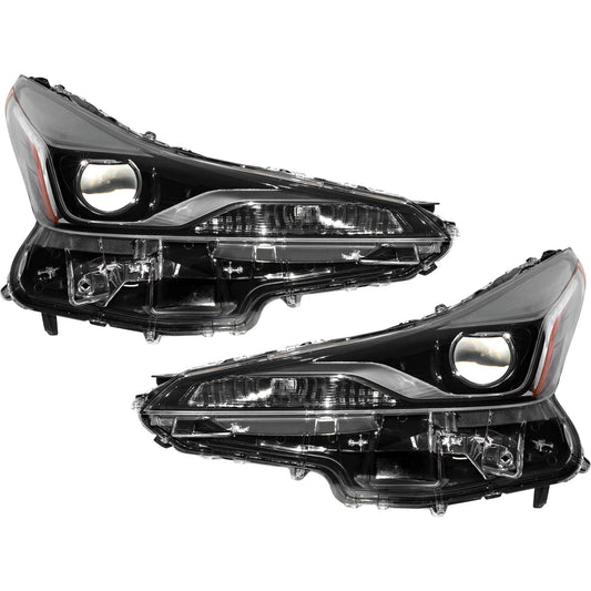 Headlight for 2019-2022 Prius LED w/ Fog Light w/o Adaptive HeadLights 8107047A00 Set