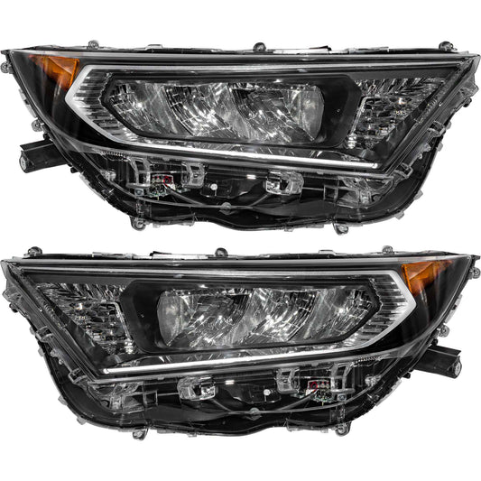 Headlight for 2019-2021 RAV4 LED Chrome Adventure/Lmtd/Trail/TRD/XLE/XLE Japan 8117042812 Set