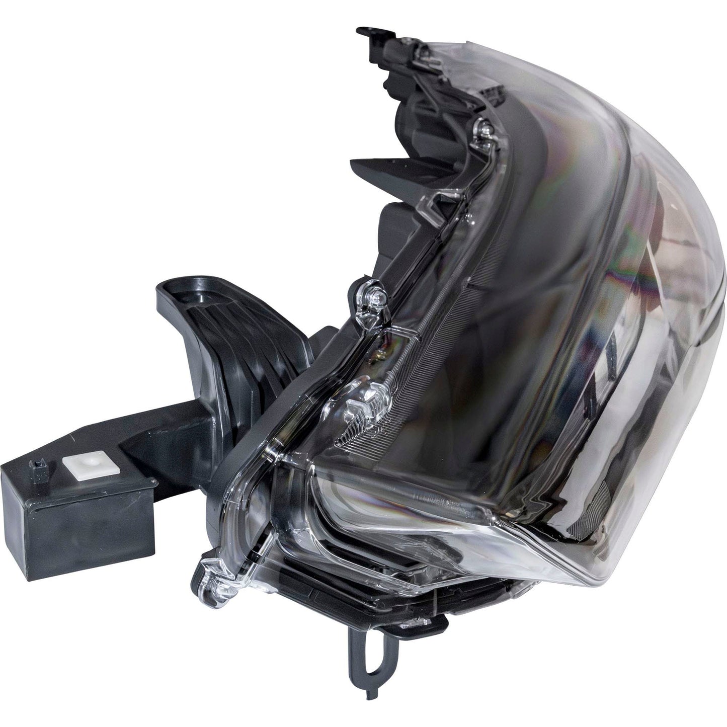 Brock Driver Left LED Combination Headlight With Chrome Trim Without LED Turn Signal Compatible with 2022-2024 Toyota Corolla Cross L/LE 2023-2025 Toyota Corolla Cross Hybrid S/SE 6221-0205L