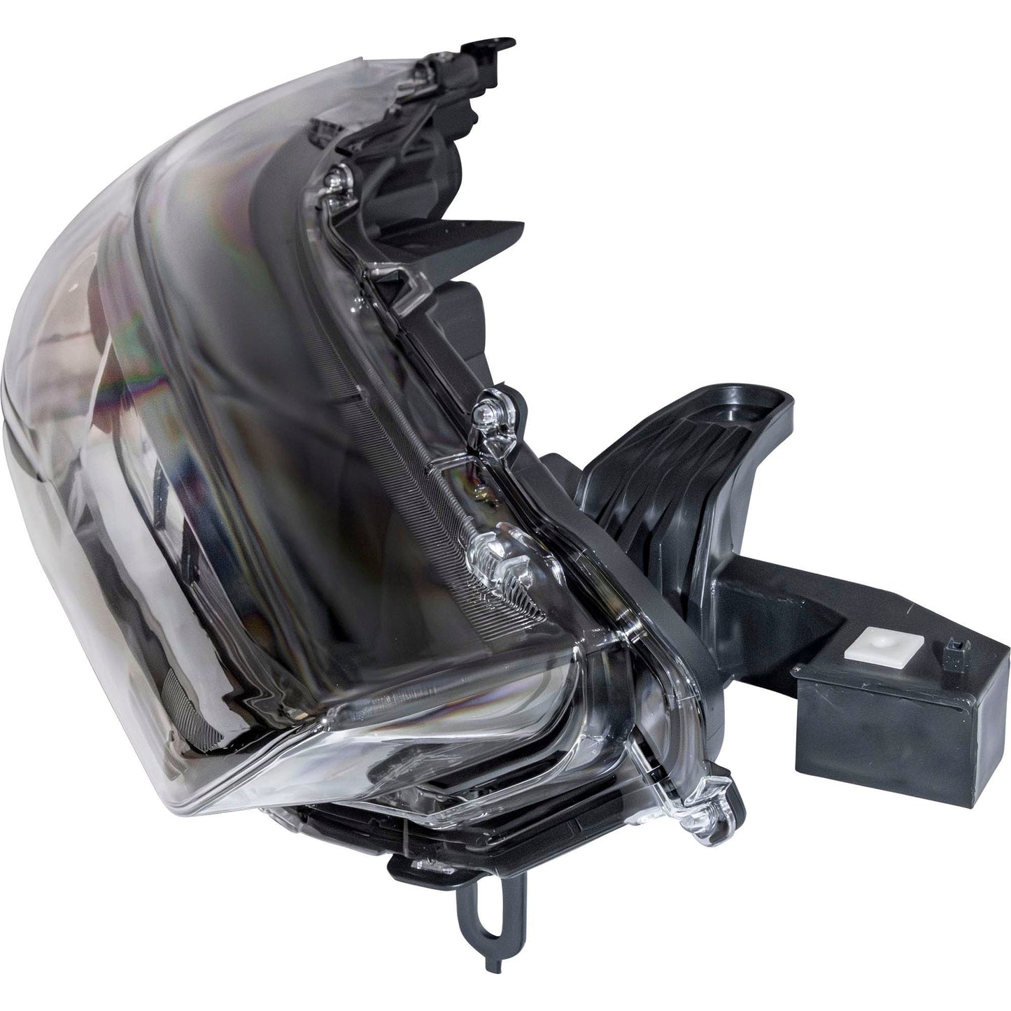Brock Driver Left Passenger Right LED Headlight With Chrome Trim Without LED Turn Signal Set Compatible with 2022-2024 Toyota Corolla Cross L/LE 2023-2025 Toyota Corolla Cross Hybrid S/SE 6221-0205LR