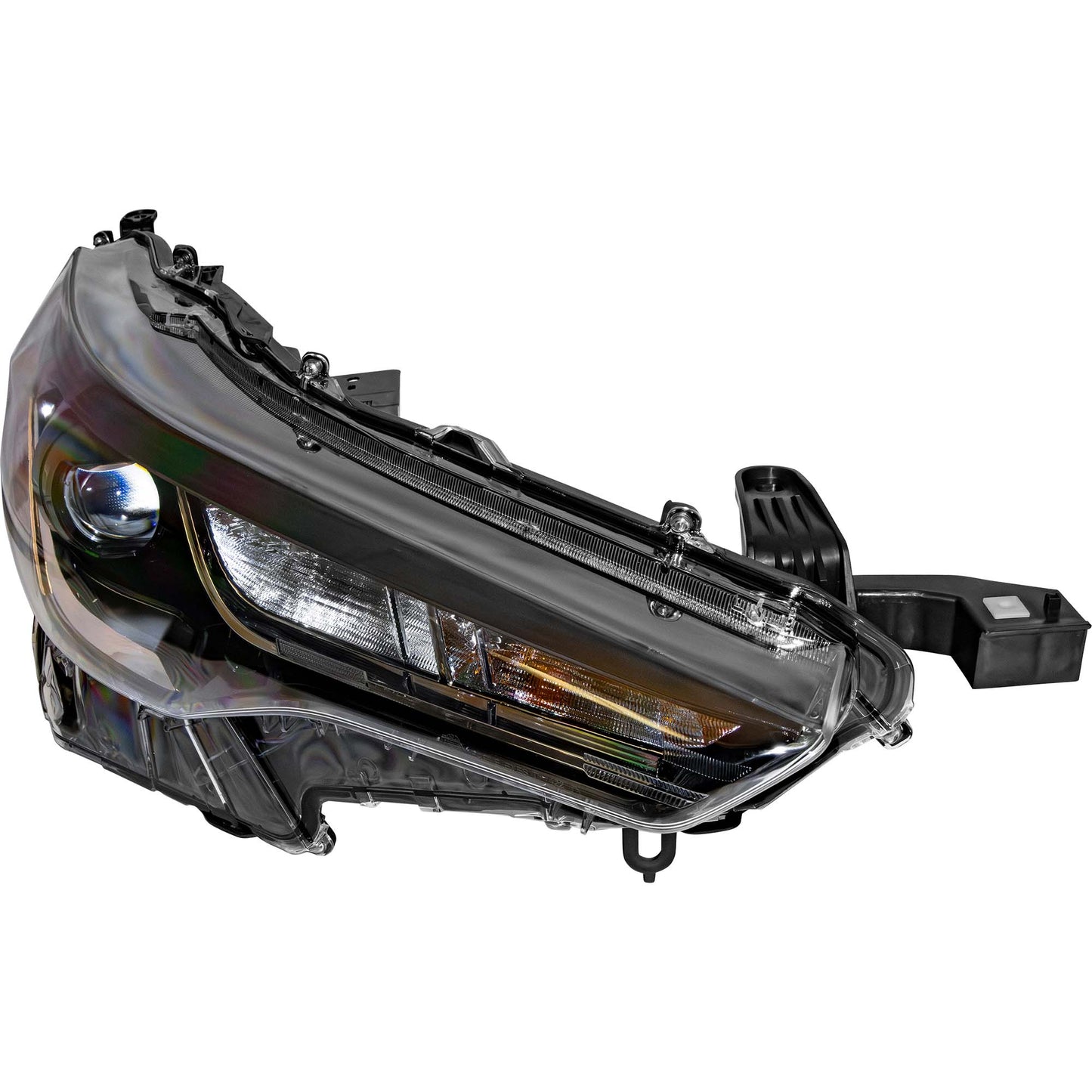 Brock Passenger Right LED Combination Headlight With Chrome Trim Without LED Turn Signal Compatible with 2022-2024 Toyota Corolla Cross L/LE 2023-2025 Toyota Corolla Cross Hybrid S/SE 6221-0205R