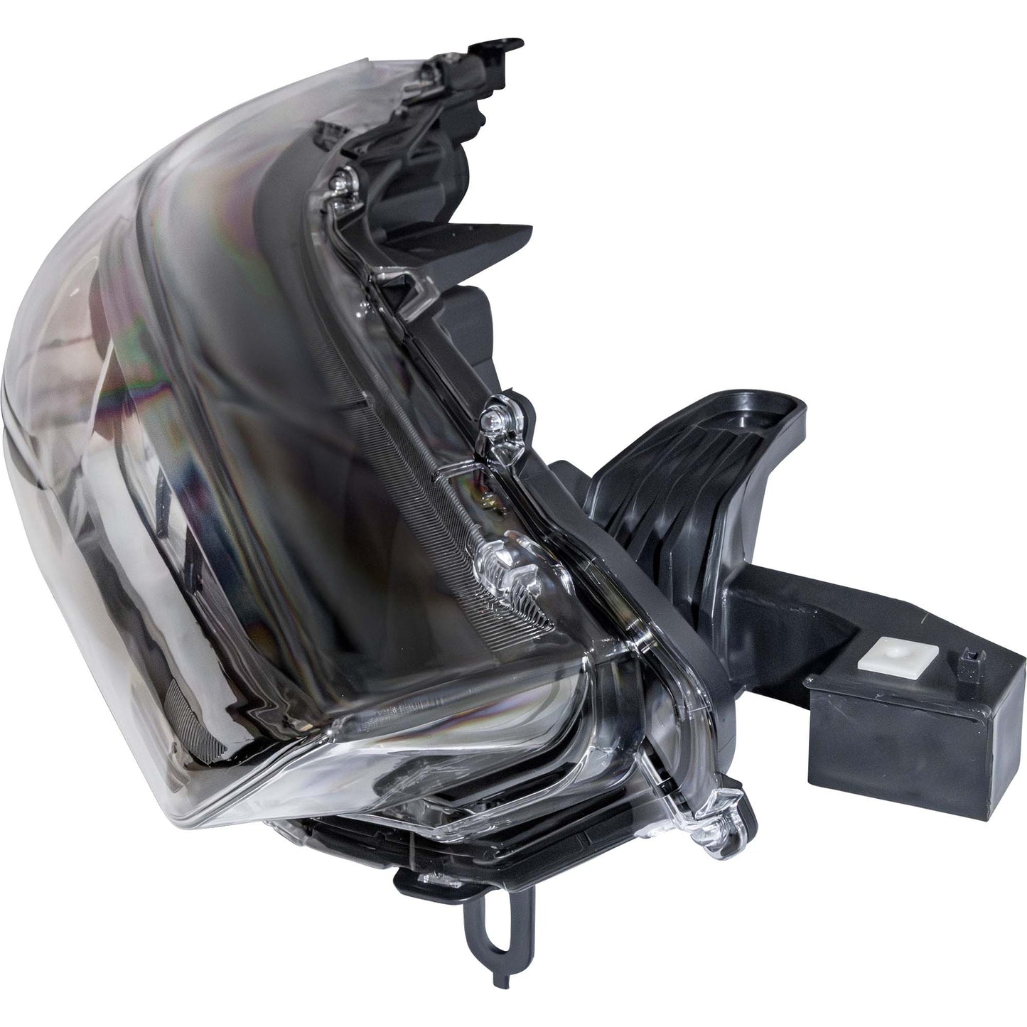 Brock Passenger Right LED Combination Headlight With Chrome Trim Without LED Turn Signal Compatible with 2022-2024 Toyota Corolla Cross L/LE 2023-2025 Toyota Corolla Cross Hybrid S/SE 6221-0205R