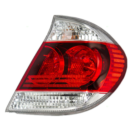 Brock Replacement Passengers Taillight Tail Lamp with Black Bezel Compatible with 05-06 Camry 8155006220