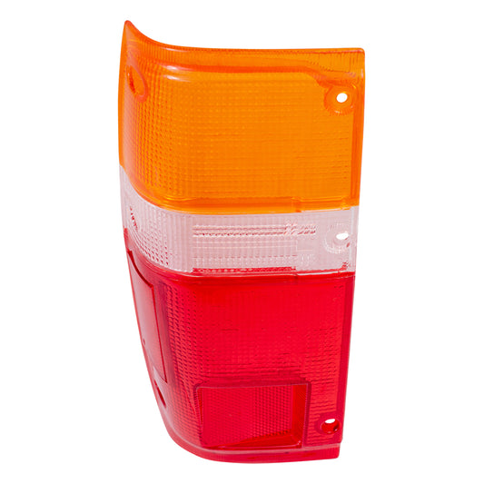 Brock Replacement Drivers Taillight Tail Lamp Lens Compatible with 84-89 Pickup Truck SUV 8156189133