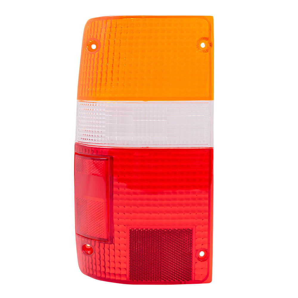 Brock Replacement Drivers Taillight Tail Lamp Lens Compatible with 89-95 Pickup Truck 8155189166