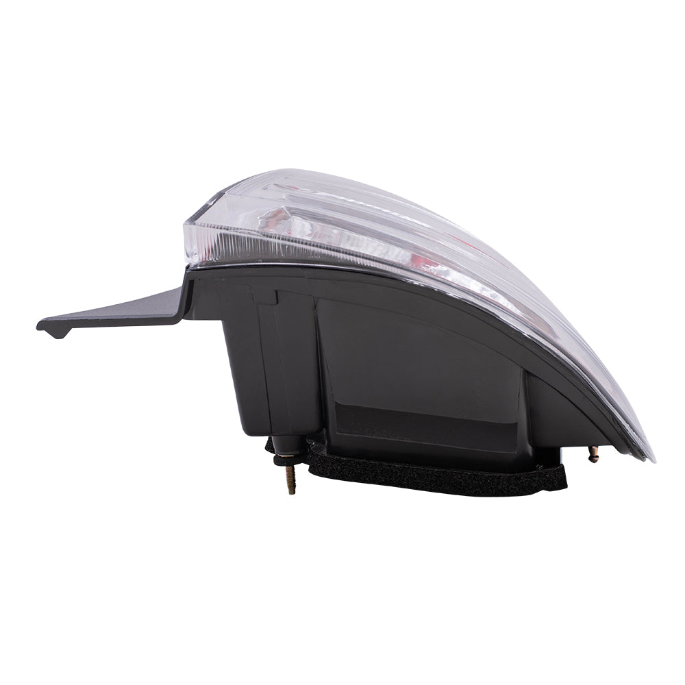 Brock Replacement Passengers Taillight Tail Lamp with Chrome Trim Compatible with 06-09 Prius 8155147100