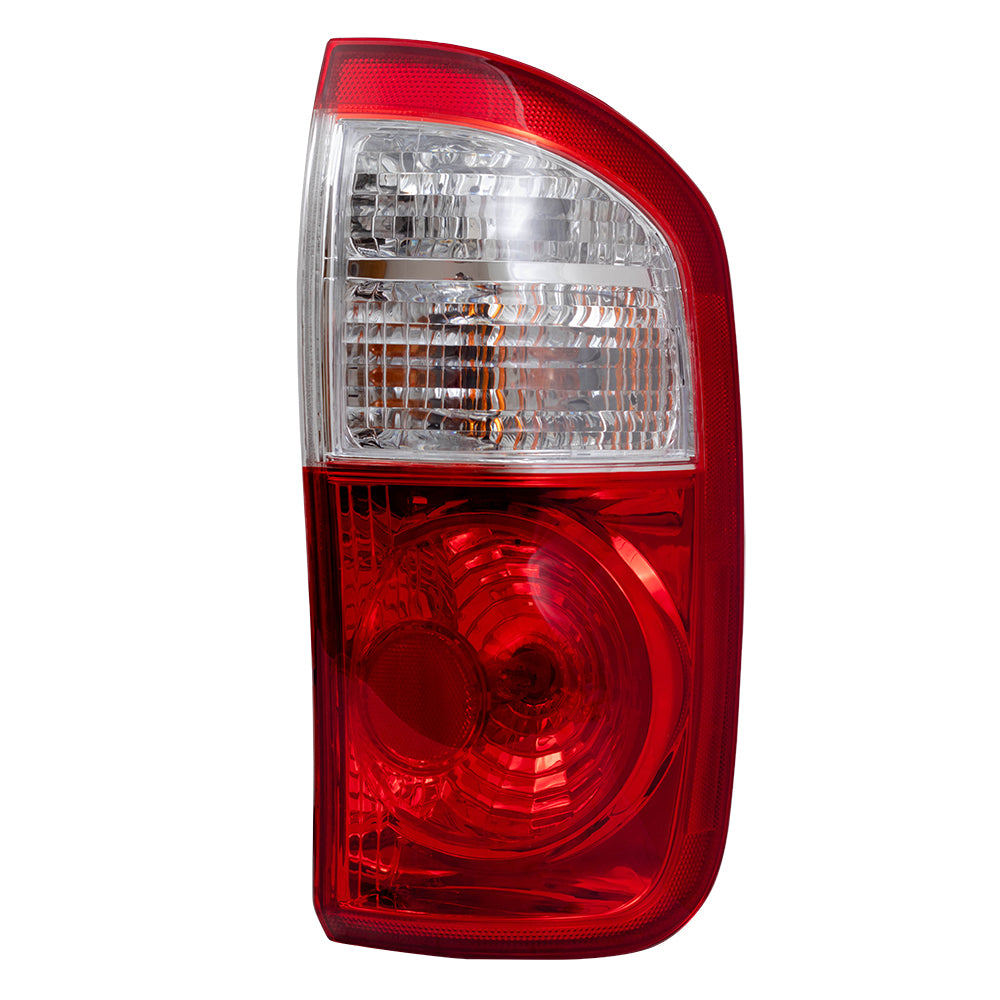 Brock Replacement Passenger Side Tail Light Assembly Compatible with 2004-2006 Tundra Double Cab with Standard Bed