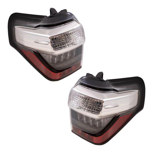 Brock Replacement Set Tail Lights Compatible with 2014-2020 4Runner