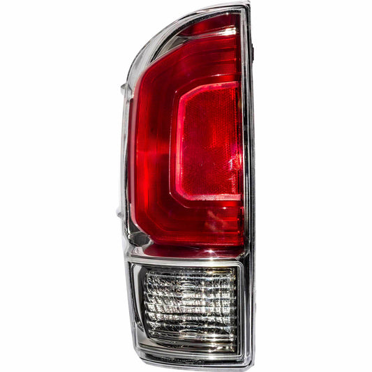 Brock Aftermarket Replacement Driver Left Combination Tail Light Assembly Without Black Bezel Compatible With 2016-2019 Toyota Tacoma Limited