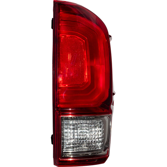 Brock Aftermarket Replacement Passenger Right Combination Tail Light Assembly Without Black Bezel Compatible With 2016-2017 Toyota Tacoma TRD