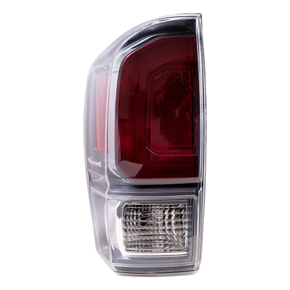 Tail Light for 2020-2023 Tacoma TRD Chrome Bezel-Smoked Back-Up Light 8156004210 Left TO2800206