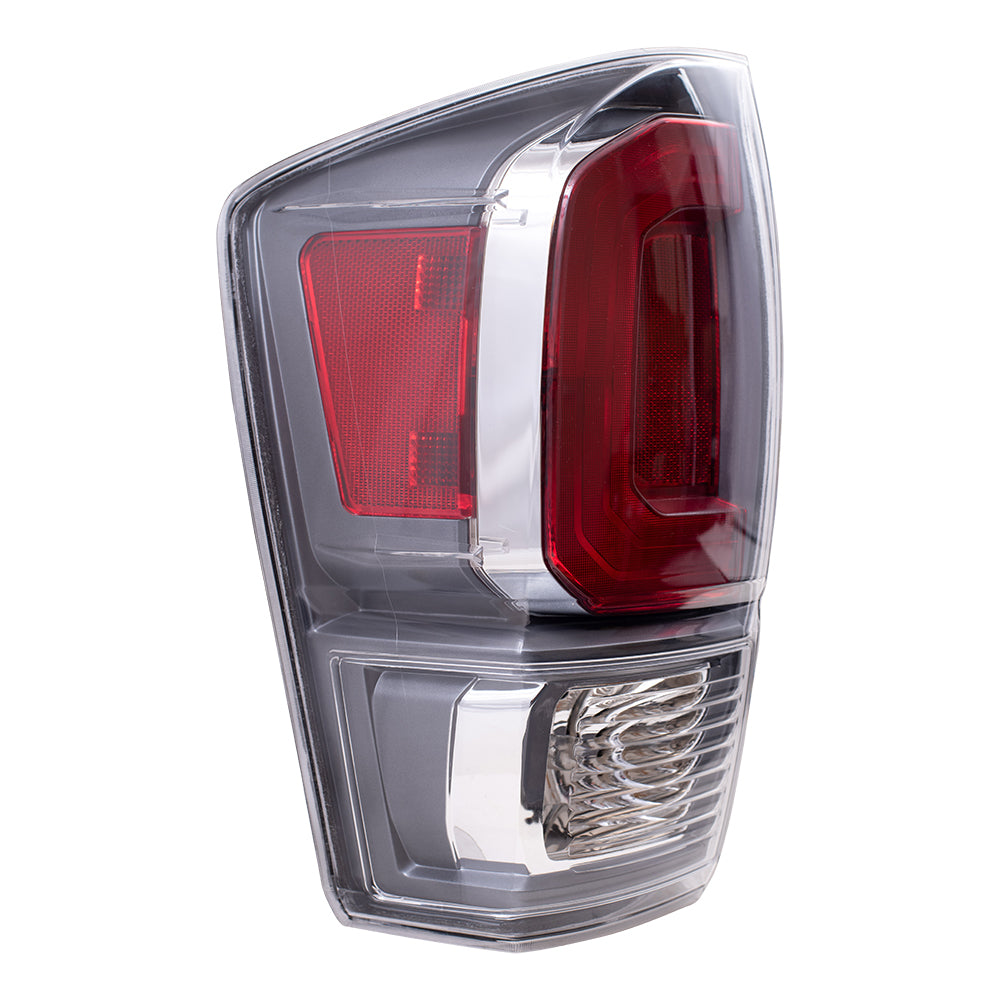 Tail Light for 2020-2023 Tacoma TRD Chrome Bezel-Smoked Back-Up Light 8156004210 Left TO2800206