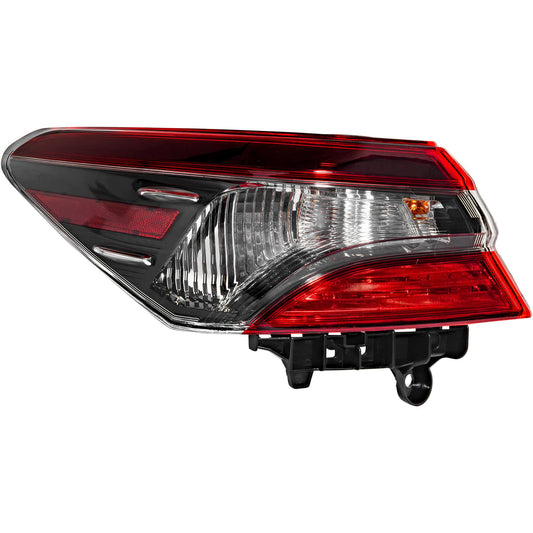 Brock  Driver Side Combination Tail Light Body Mounted Compatible with 2021-2024 Toyota Camry L/LE/TRD/XSE With TRD Package 2021-2024 Toyota Camry Hybrid LE/SE 6222-0109L