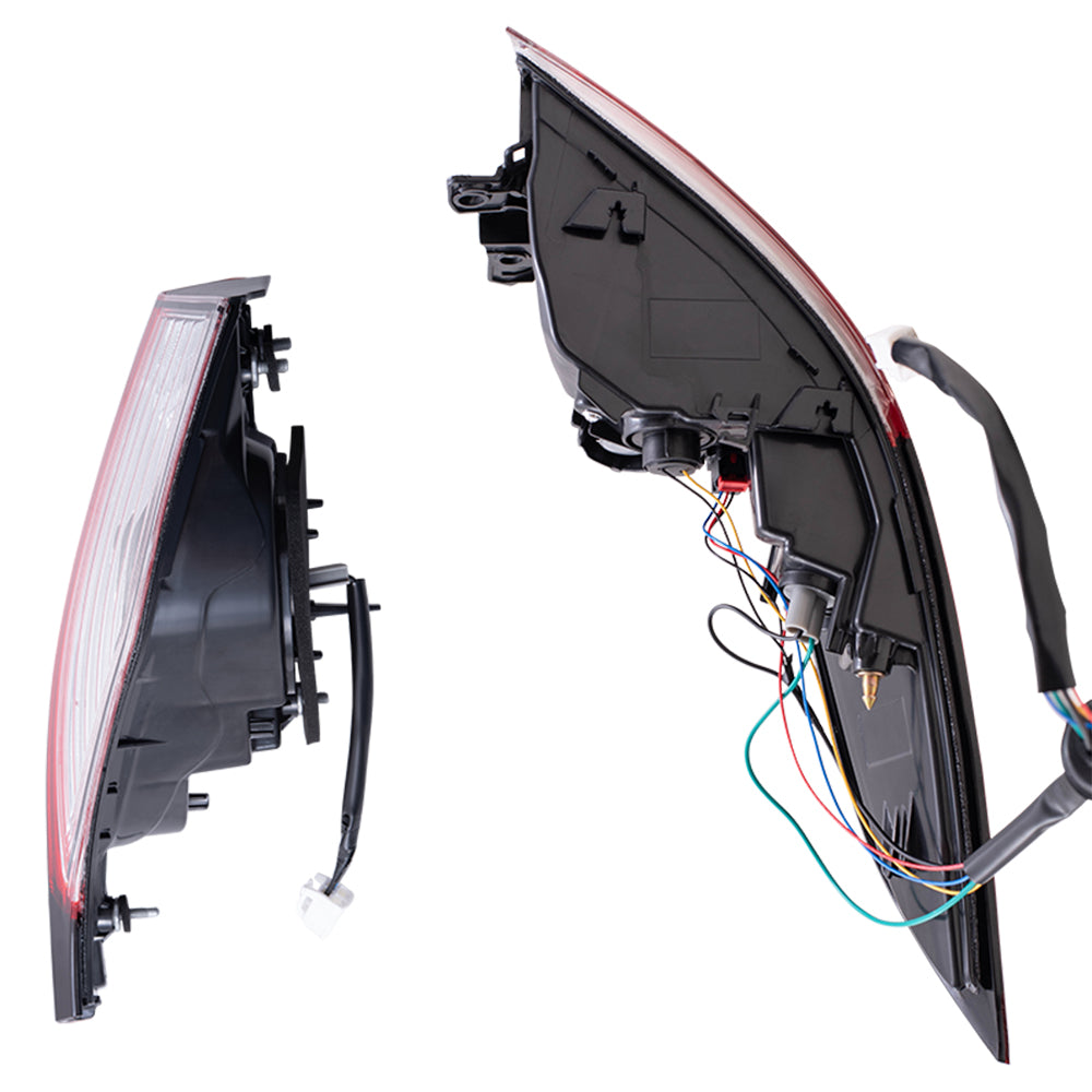 Brock 6222-0141RC2 Replacement Tail Light Assembly Set Compatible With 2020-2024 Toyota Corolla L/LE/SE Sedan North America Built