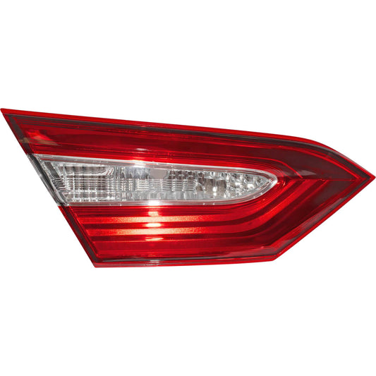 Brock Driver Left Combination Tail Light Assembly With Clear Back-Up Lens Lid Mounted Compatible with 2018-2019 Toyota Camry Japan Built LE 6222-0146L