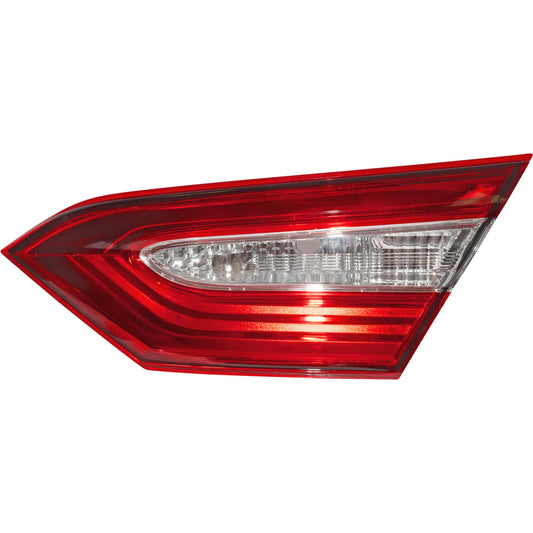 Brock Passenger Right Combination Tail Light Assembly With Clear Back-Up Lens Lid Mounted Compatible With 2018-2019 Toyota Camry Japan Built LE 6222-0146R