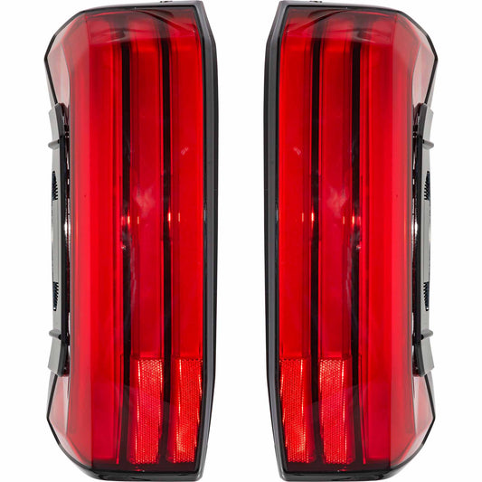 Brock Driver Side Left Passenger Side Right LED Combination Tail Light Assembly Set Compatible with 2022-2024 Toyota Tundra SR/SR5 - Not Compatible With Tundra Limited 6222-0149LR