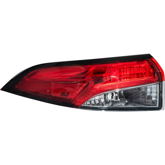Brock Driver Left LED Tail Light With Smoked Signal Lens Body Mounted Compatible with 2020-2023 Toyota Corolla Sedan XLE/XSE 2023 Toyota Corolla Hybrid XLE/XSE 6222-0150L