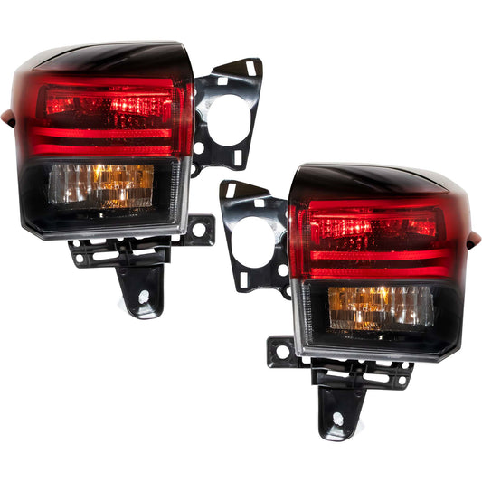 Brock Driver Side Left Passenger Side Right LED Combination Tail Light Assembly Body Mounted Set Compatible with 2020-2023 Toyota Highlander 2020-2023 Toyota Highlander Hybrid 6222-0151LR