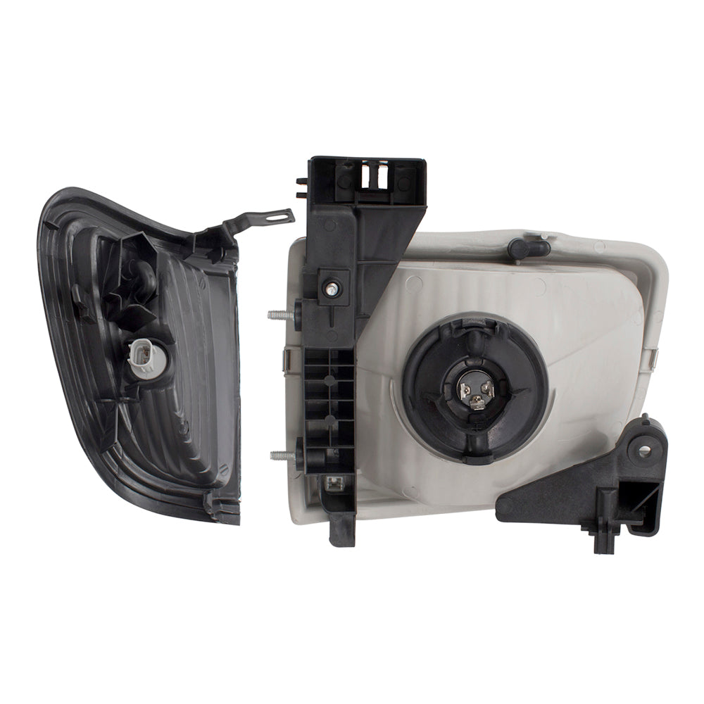 Headlights with Black Trim & Park Signal Lights Compatible with 2001-2004 Tacoma