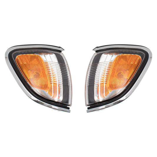 Park/Signal/Side Marker for 2001-2004 Tacoma Chrome Trim for 8162004080 Set TO2520161