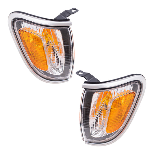 Park/Signal/Side Marker for 2001-2004 Tacoma Silver Trim for 8162004090B0 Set TO2520162