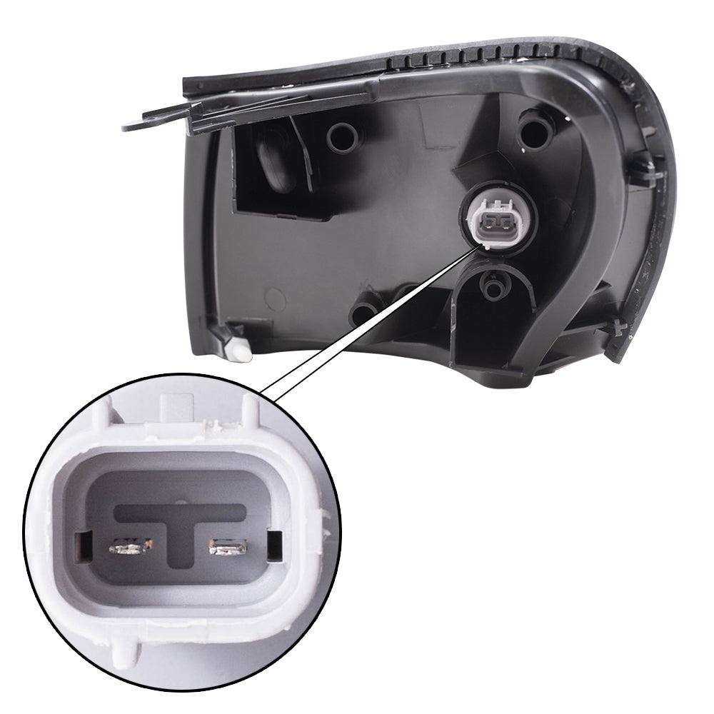Brock Replacement Set Driver and Passenger Park Signal Clearance Corner Lights Compatible with 1993-1997 Corolla 81620-12600 81610-12600