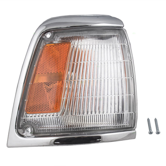 Park/Signal/Side Marker for 1992-1995 Pickup 2WD Chrome Trim for 8161035100 Right TO2521129