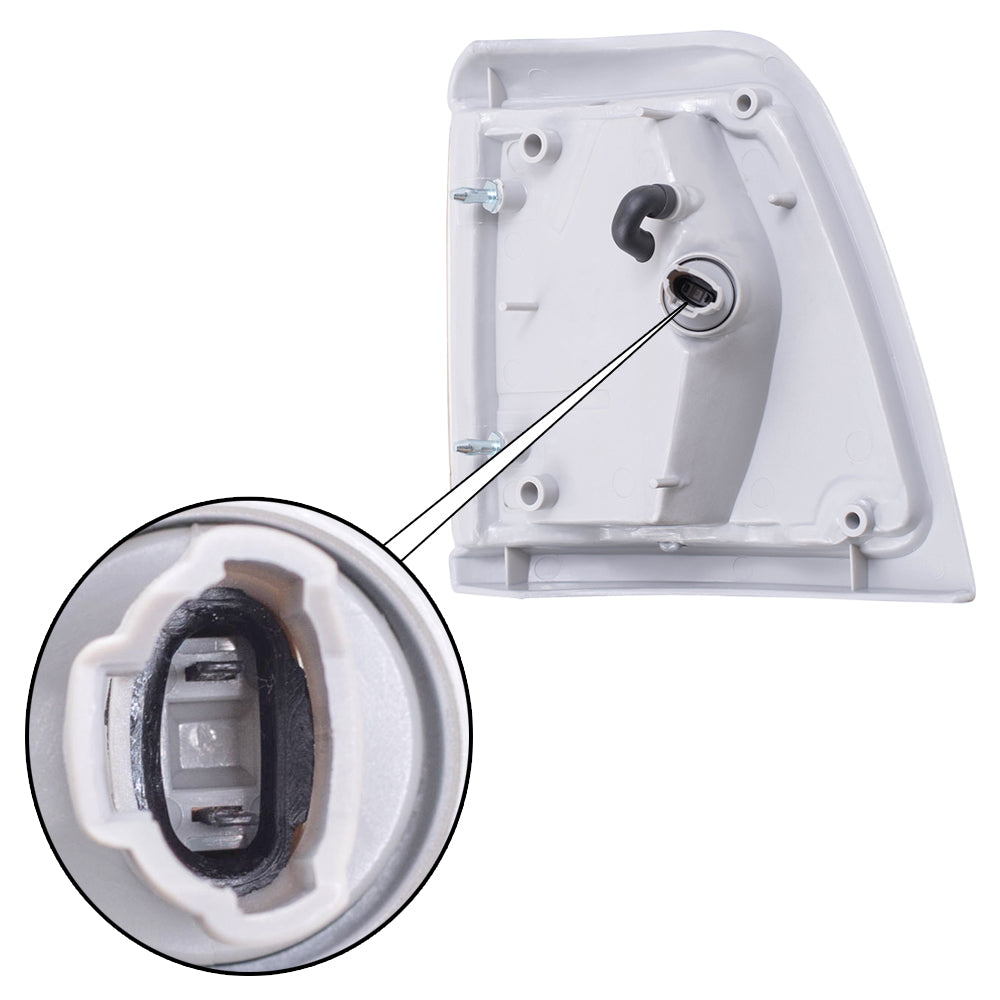 Park/Signal/Side Marker for 1992-1995 Pickup 2WD Grey Trim for 8162035090 Set TO2520126