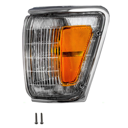 Park/Signal/Side Marker for 1989-1991 Pickup 4WD Chrome Trim for 1990-1991 4Runner 8162089179 Left TO2520124