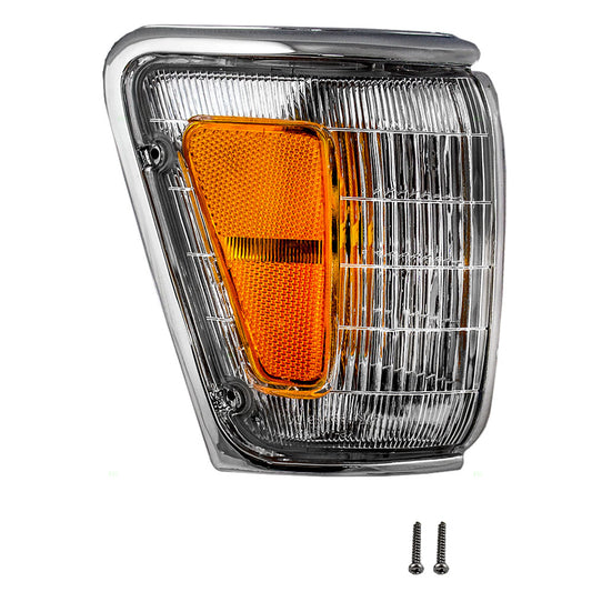 Park/Signal/Side Marker for 1989-1991 Pickup 4WD Chrome Trim for 1990-1991 4Runner 8161089179 Right TO2521126