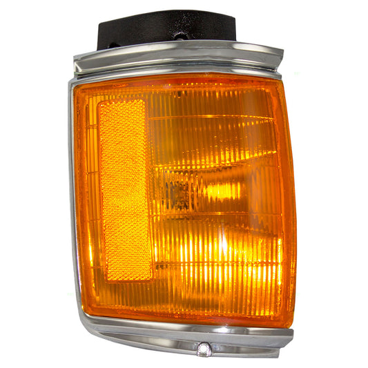 Park/Signal/Side Marker for 1987-1988 Pickup 2WD Chrome Trim Fender Mounted for 8162089164 Left TO2520117