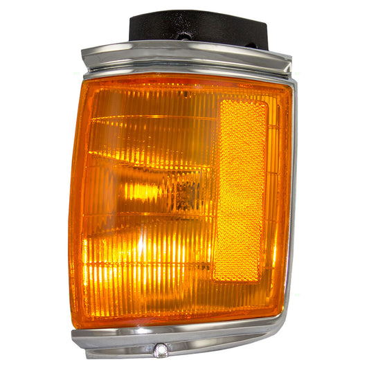 Park/Signal/Side Marker for 1987-1988 Pickup 2WD Chrome Trim Fender Mounted for 8161089164 Right TO2521119